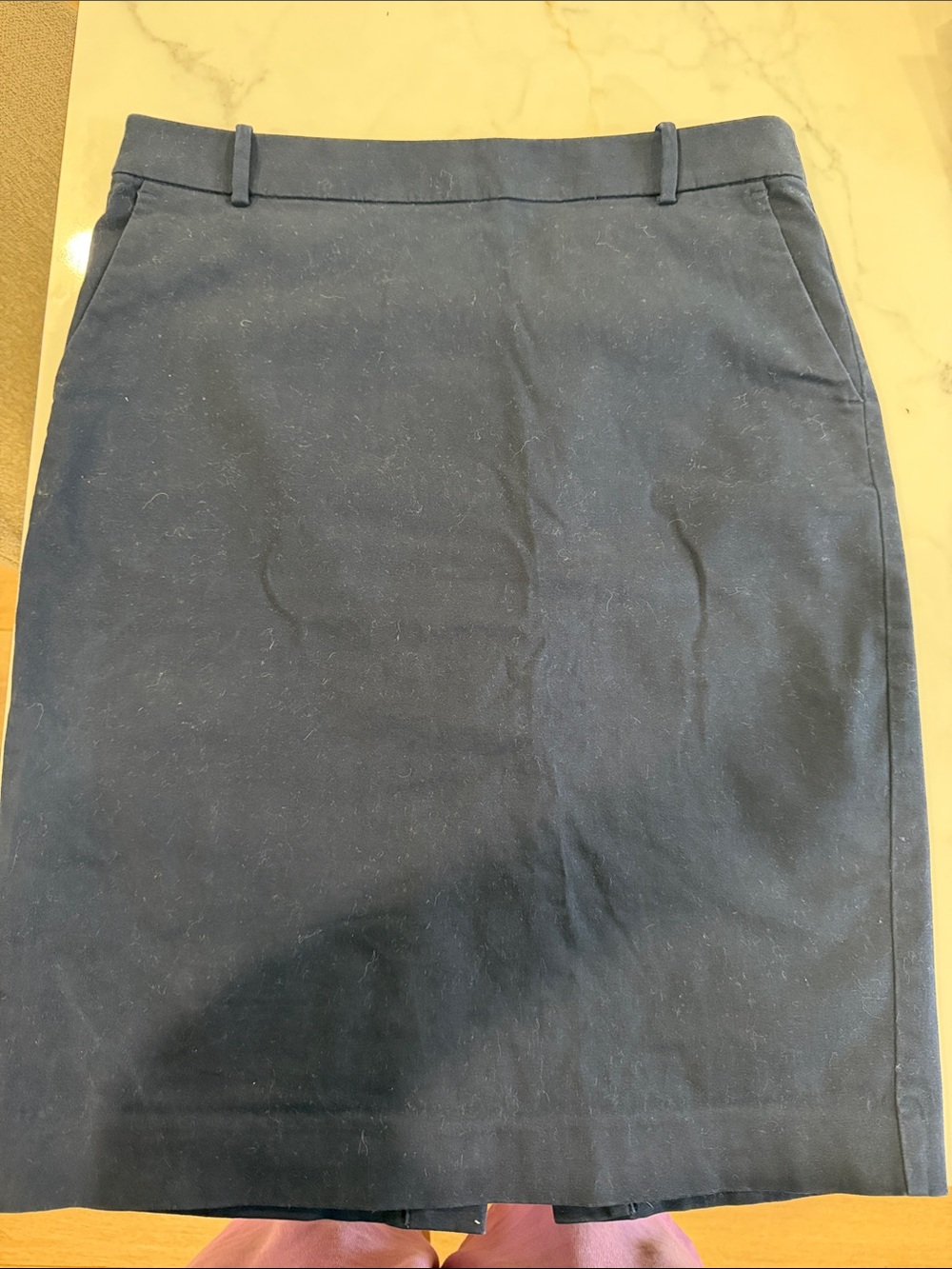 Classic Women's Navy Pencil Skirt